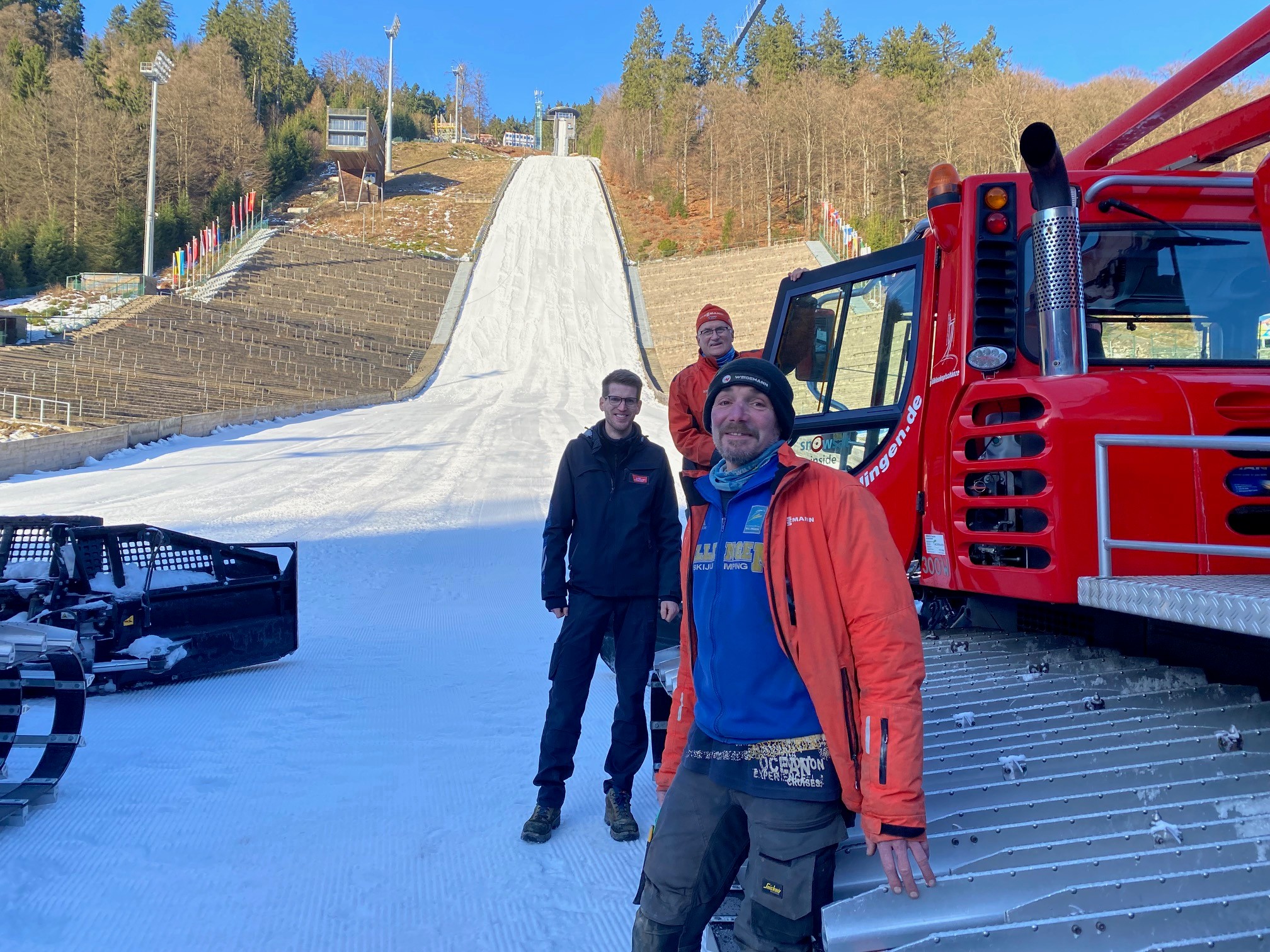 Arbeiten an der Schanze laufen auf Hochtouren