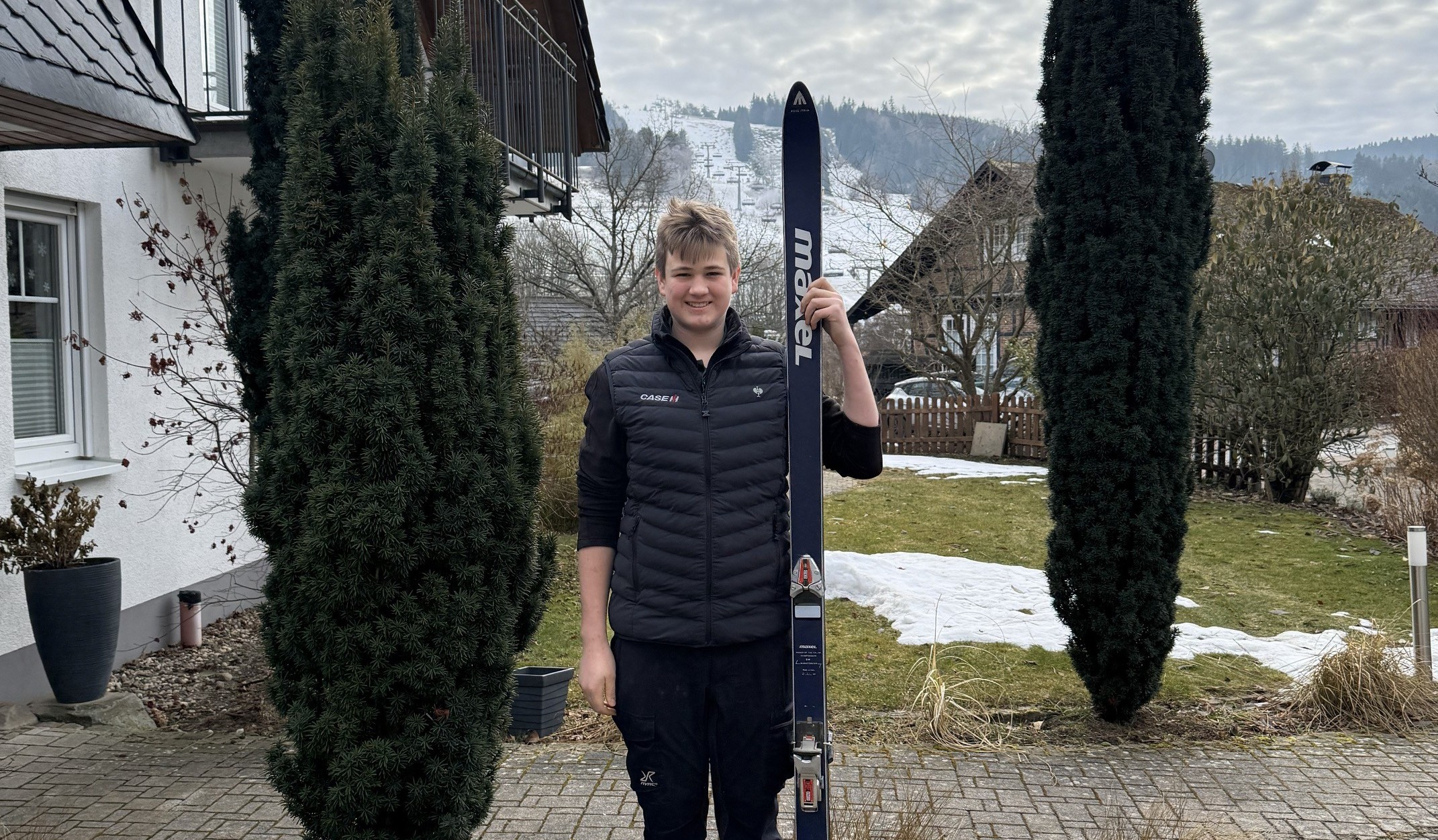 Lars Engelbracht mit Maxel-Racing-Ski