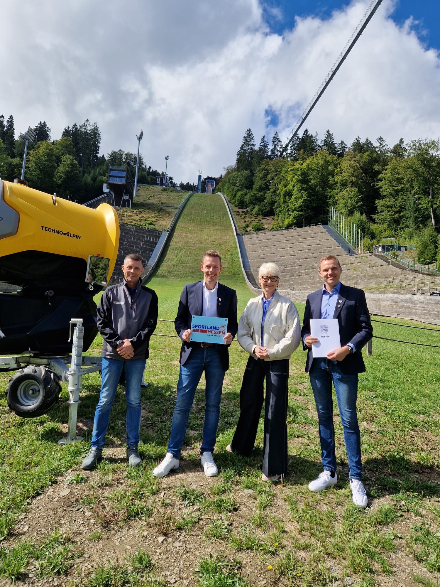 Udo Witzel, Stefan Kesper, Ann Kathrin Linsenhoff und Markus Hensel (von links)